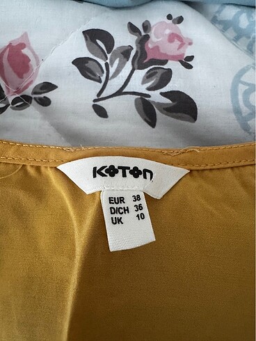 Koton Sarı v yaka tişört