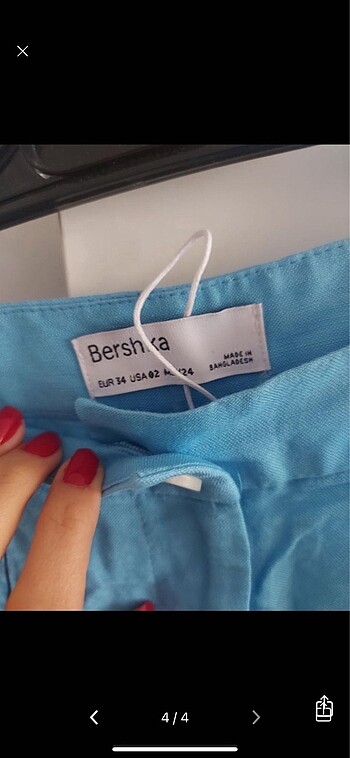 xs Beden mavi Renk Bershka pantolon