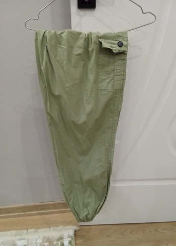 Düğmeli Haki Erkek 13/14yaşgömlek kargo pantolon - Görsel 4