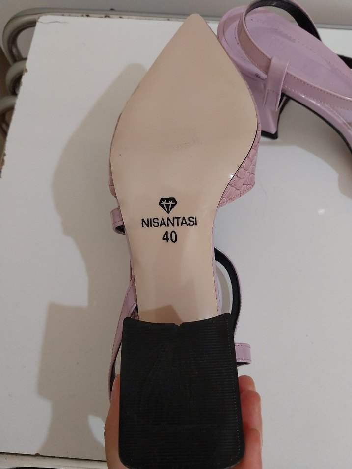 Lila topuklu ayakkabı - Görsel 4