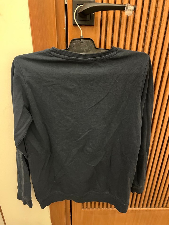 USPA Baskılı Siyah Erkek Sweatshirt - Görsel 2