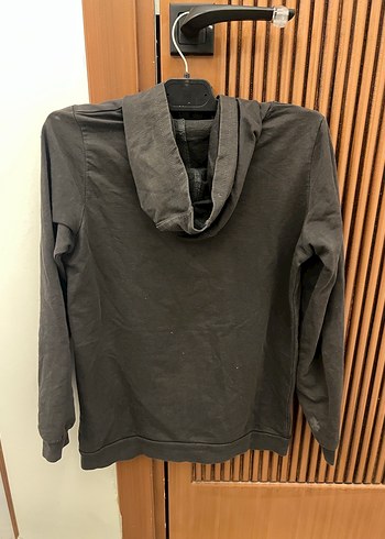 LC Waikiki Rock Punk Gri Kapüşonlu Sweatshirt - Görsel 2