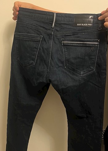 Erkek Mavi Denim Jean - Görsel 3