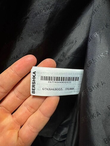 s/m Beden siyah Renk BERSHKA ERKEK MONT