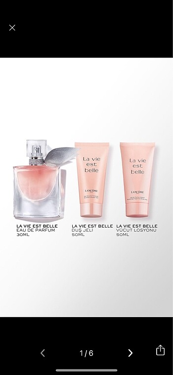 La Vie Est Belle Edp 30ml Parfüm Krem ve Duş jeli Seti