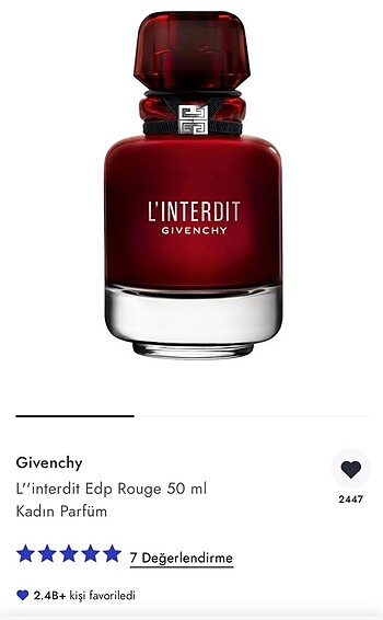 GIVENCHY L?interdit EDP 50 ML parfüm