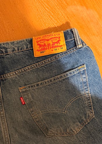 Levis 502 Mavi Denim Jean