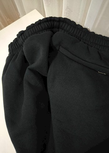 Erkek Siyah Fermuarlı Rahat Kesim Eşofman Altı - Görsel 7