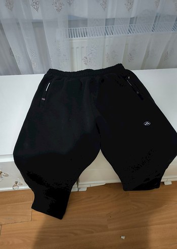 Erkek Siyah Fermuarlı Rahat Kesim Eşofman Altı - Görsel 8