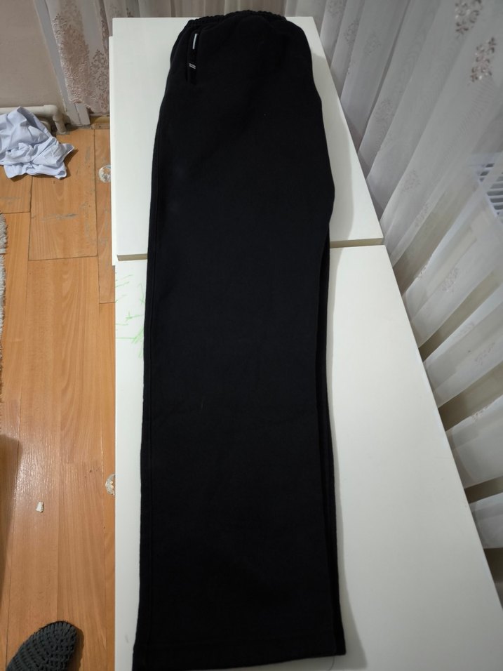 Erkek Siyah Fermuarlı Rahat Kesim Eşofman Altı - Görsel 5