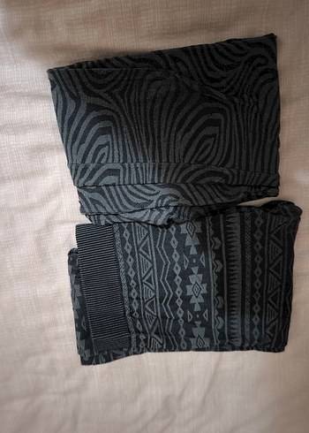 Kadın Siyah Zebra Desenli Esnek Tayt 2 adet - Görsel 5