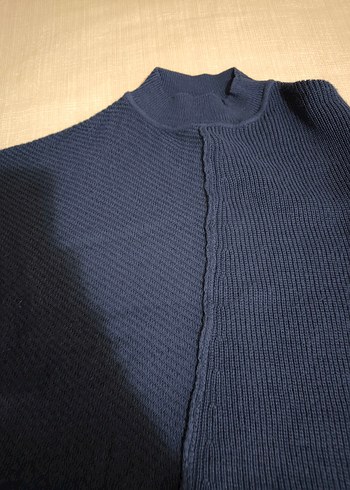 Kadın Lacivert Boğazlı Triko Kazak - Görsel 7