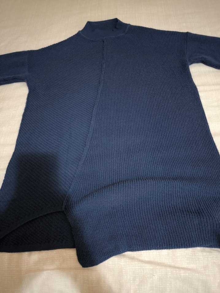 Kadın Lacivert Boğazlı Triko Kazak - Görsel 3