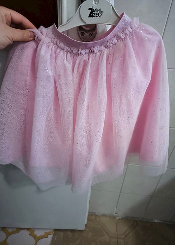 Pembe Kız Çocuk Fırfırlı Etek - Görsel 6