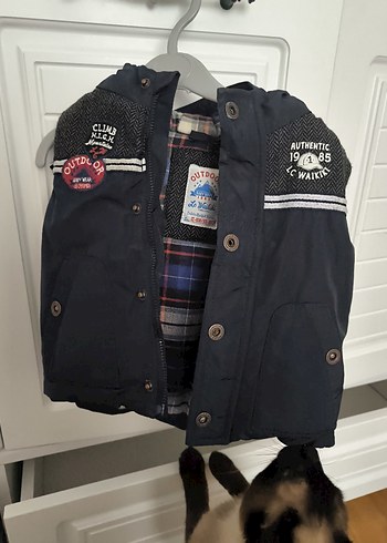 Düğmeli Lacivert Erkek Çocuk şişme yelek - Görsel 3