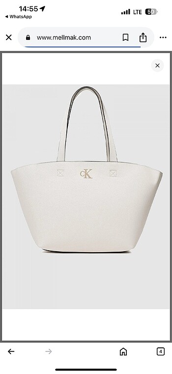 Beden Calvin klein shopper çanta