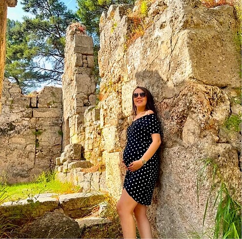 Puantiyeli elbise