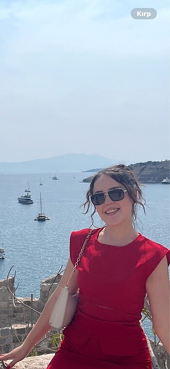 36 Beden Kırmızı mini elbise