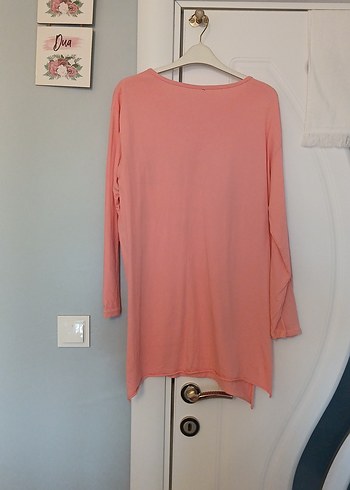 Pembe Payetli Hamile Tişörtü Uzun Kollu - Görsel 2