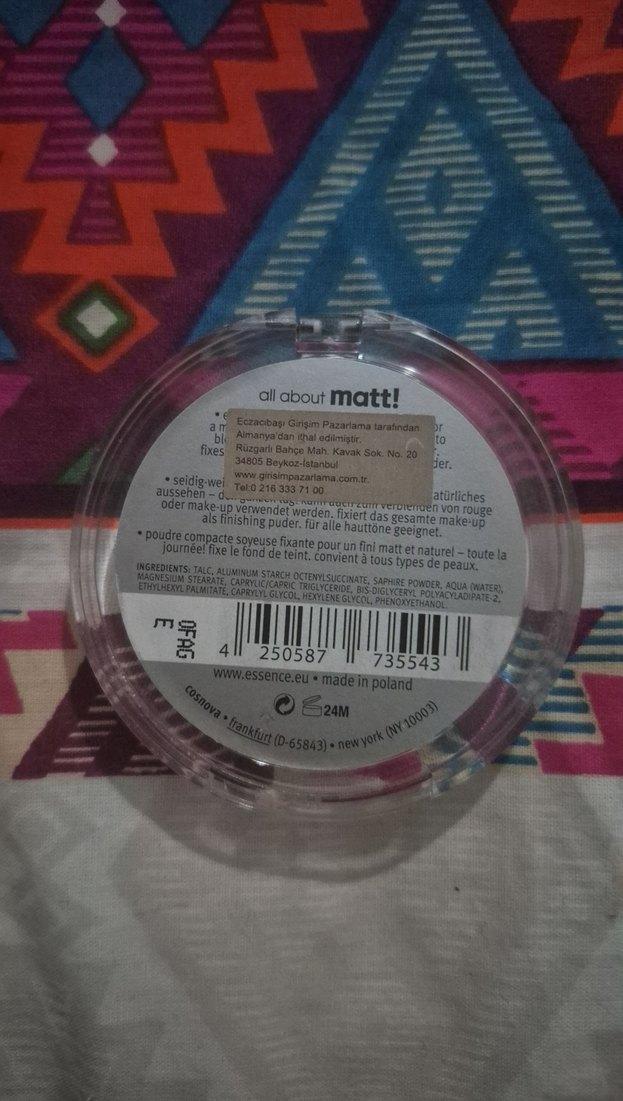 Essence All About Matt! Sabitleyici Pudra - Görsel 2