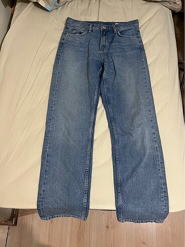 zara straight fit blue jean