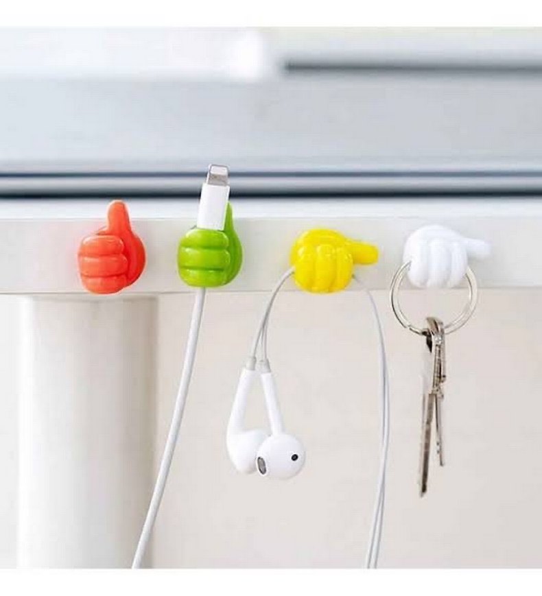 5'li Renkli Başparmak Kablo Tutucu - Görsel 2