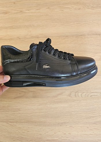 Lacoste Siyah Erkek Günlük Deri Oxford Ayakkabı