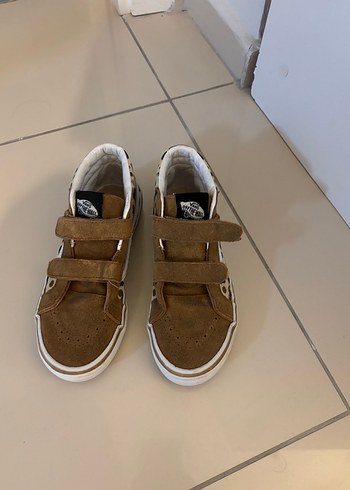 Vans Kahverengi Leopar Desenli Kız Çocuk Spor Ayakkabı