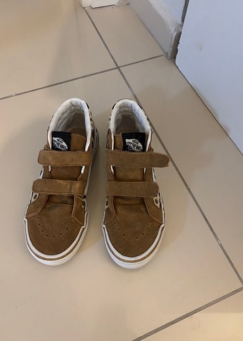 Kahverengi Leopar Desenli Kız Çocuk Spor Ayakkabı - Görsel 3