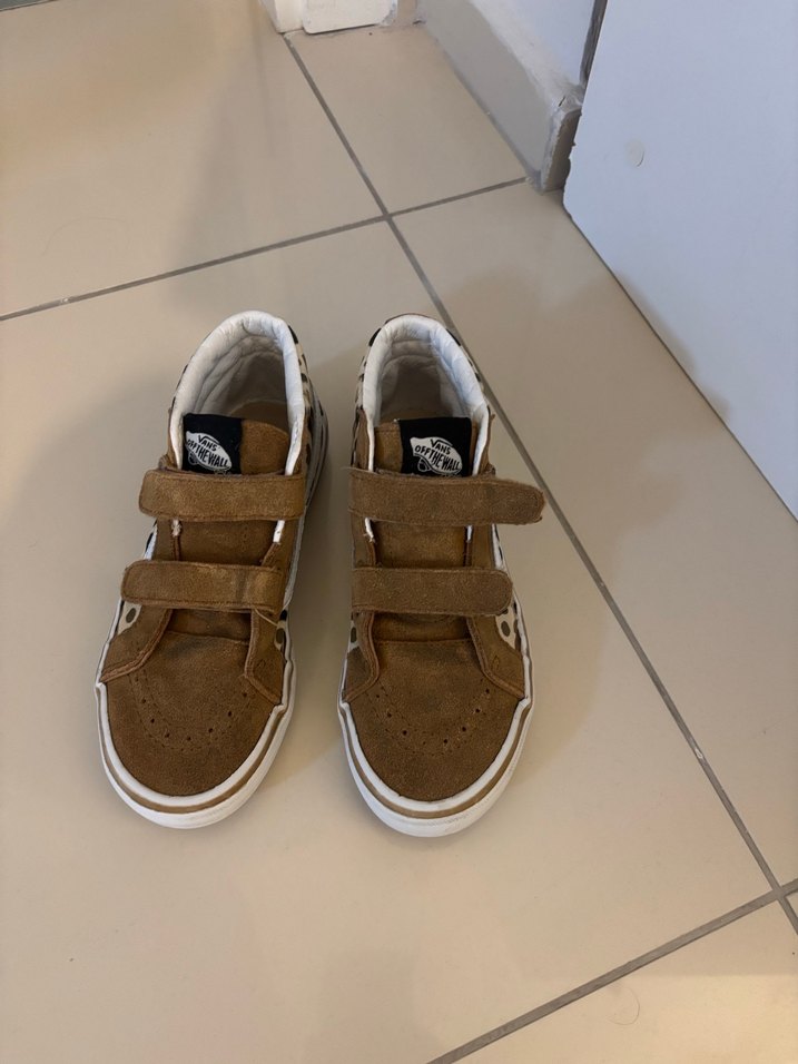 Kahverengi Leopar Desenli Kız Çocuk Spor Ayakkabı - Görsel 2