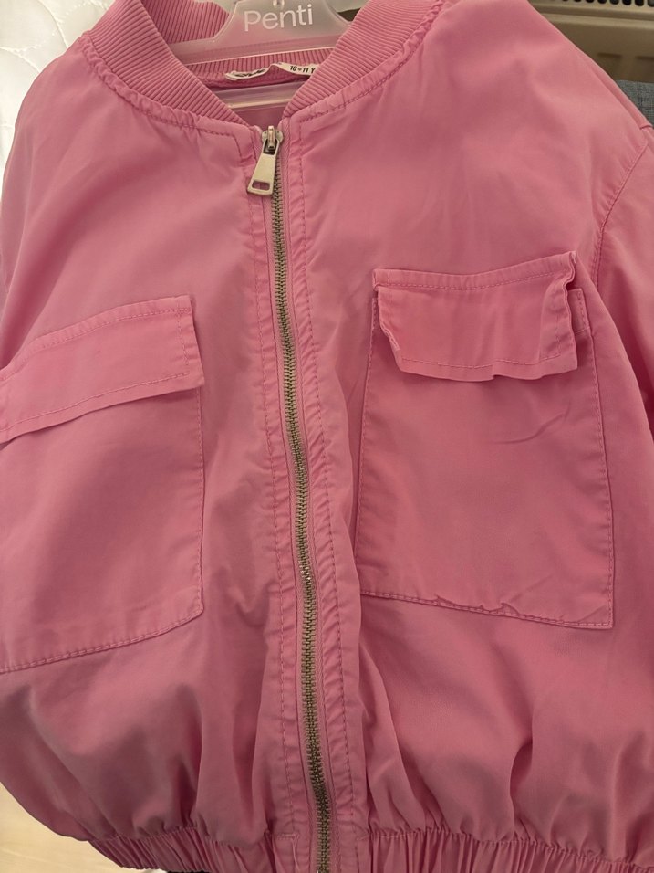 Kız çocuk keten ceket - Görsel 2