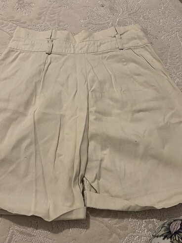 Fred Perry Krem renk keten şort