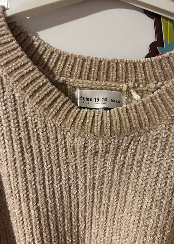 Bej Örgü kız çocuk Kazak - Görsel 2