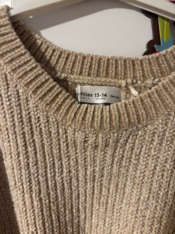 Bej Örgü kız çocuk Kazak - Görsel 2