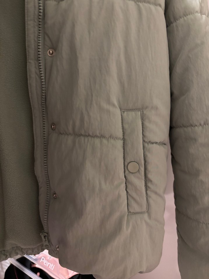 Düğmeli Bej Midi Kız Ceket - Görsel 3