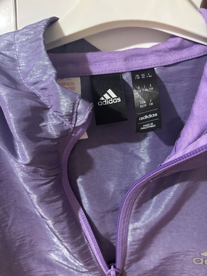 Mor Parlak Kız çocuk Spor Ceket - Görsel 2