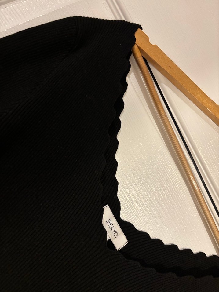 IPEKYOL Siyah V Yakalı İnce Triko Kazak - Görsel 2