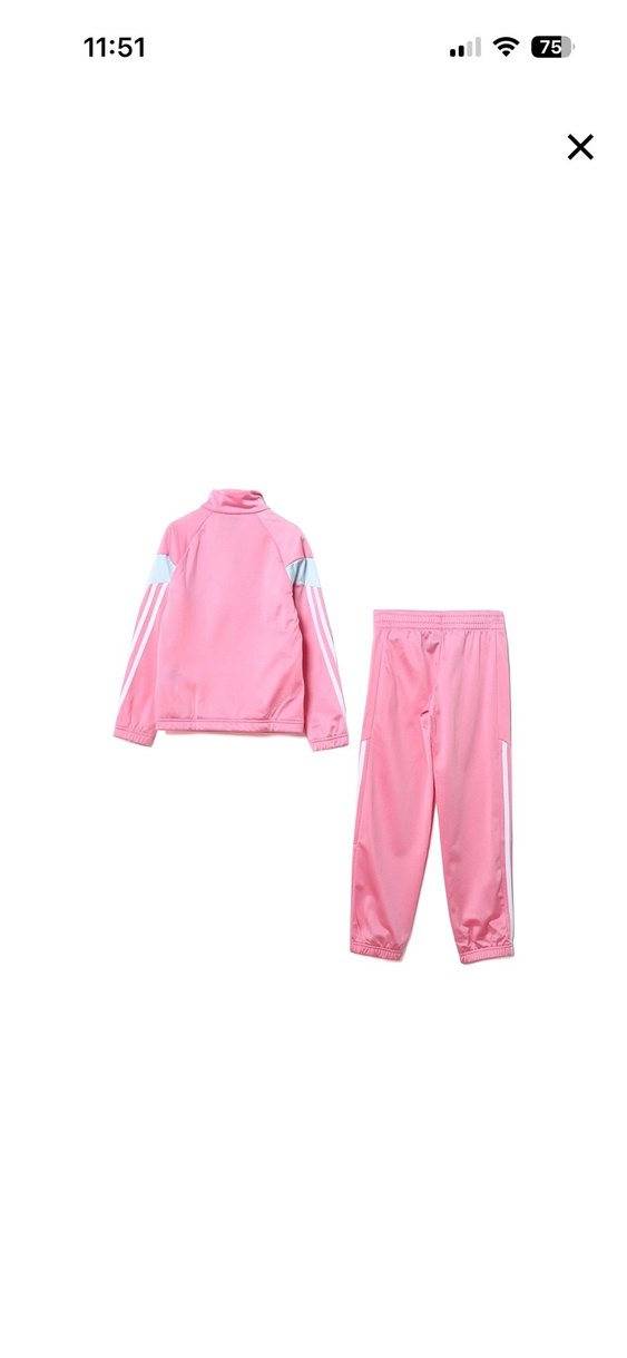 Kızlar için Pembe Adidas Eşofman Takımı - Görsel 2