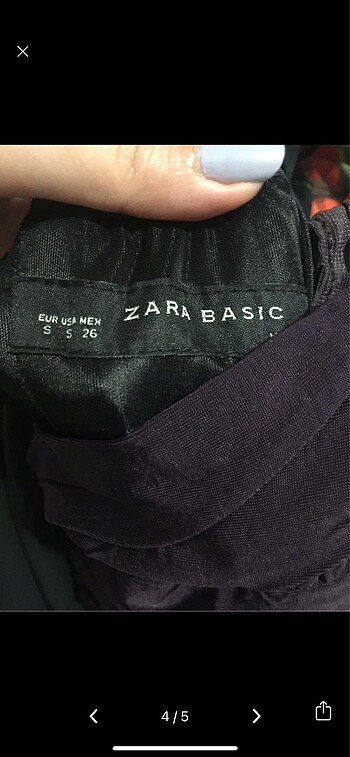 s Beden mor Renk Zara elbise