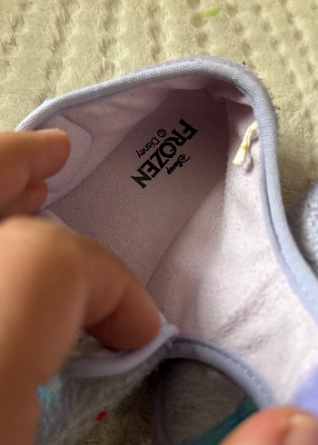 Mor Nakışlı Kız Çocuk Terliği - Görsel 2