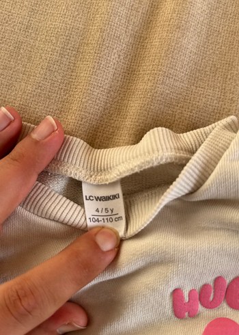 Kız Çocuk Gri Uzun Kollu Sweatshirt - Görsel 2