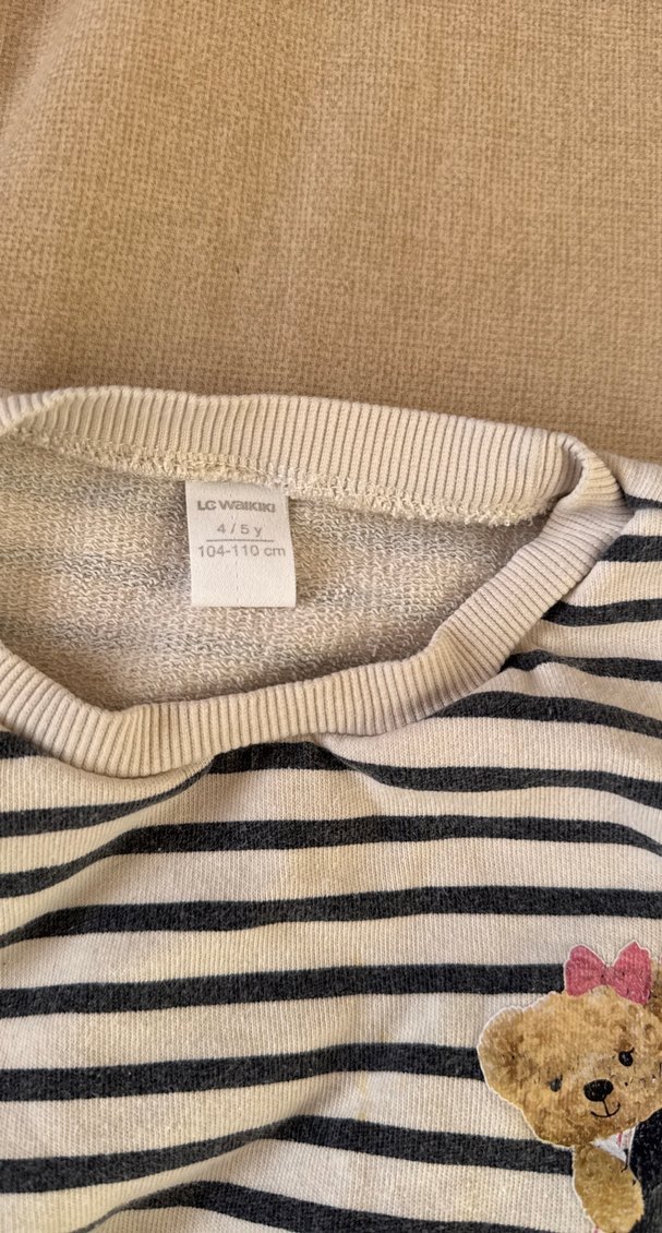 Erkek Çocuk Zebra Desenli Triko Sweatshirt - Görsel 3