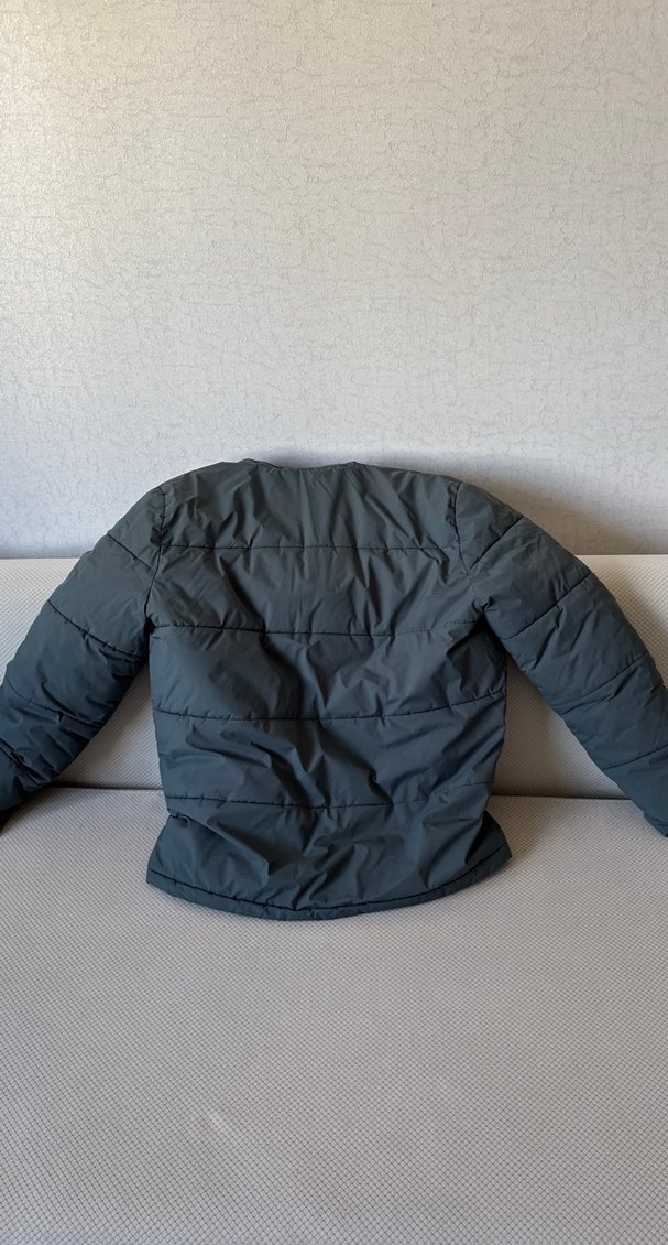 Gri Kapüşonlu erkek Kış Montu - Görsel 4