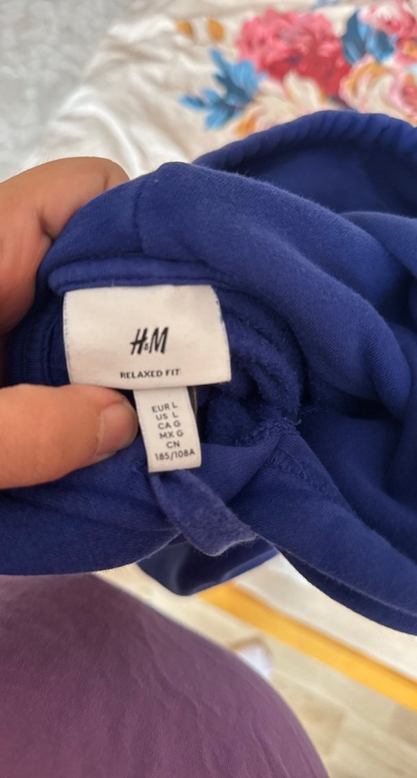 Düğmeli Kapüşonlu Lacivert Sweatshirt - Görsel 3