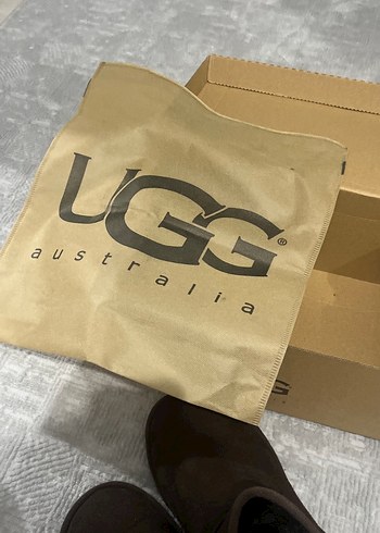 Kahverengi Süet UGG Kadın Dolgu Topuk Bot - Görsel 5