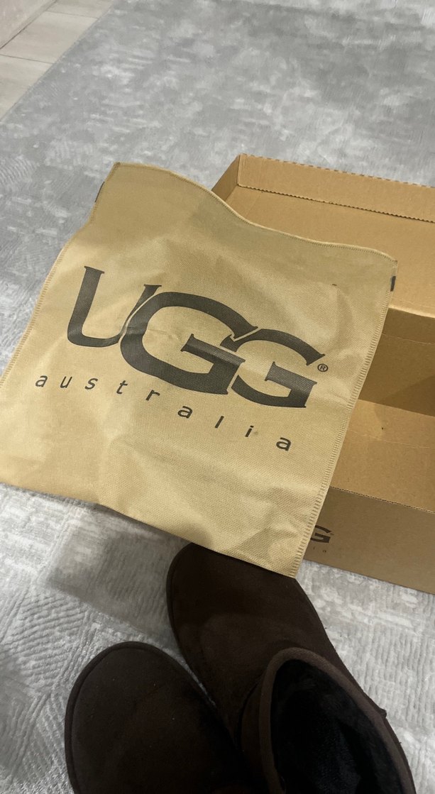 Kahverengi Süet UGG Kadın Dolgu Topuk Bot - Görsel 5