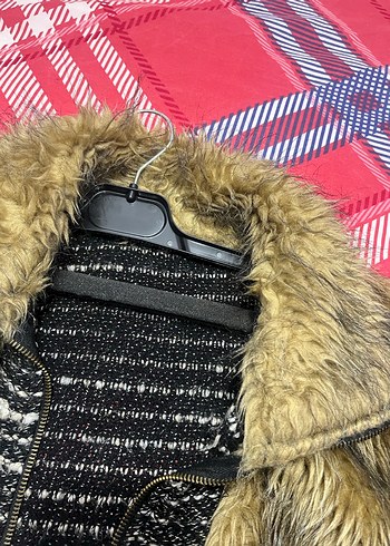 Kahverengi Kürklü Kadın Midi Ceket - Görsel 4