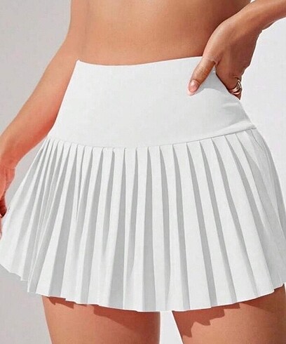 Taytlı pileli tenis eteği