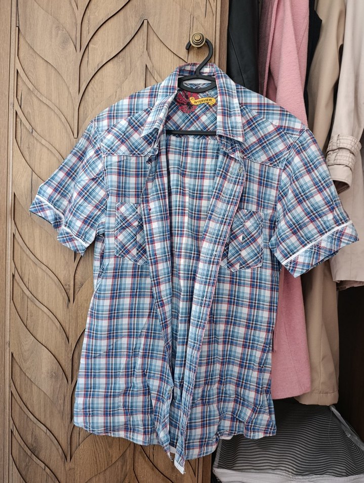 Sarar Erkek Kısa Kollu Çok Renkli Ekose Gömlek - Görsel 3