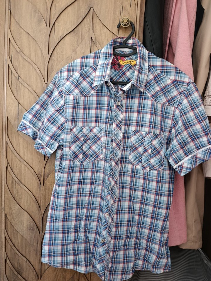 Sarar Erkek Kısa Kollu Çok Renkli Ekose Gömlek - Görsel 4